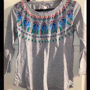 Anthropologie 3/4 sleeve tee